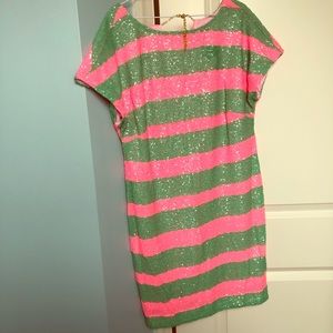 Lily dress. NWOT. Sequence with gold clasp.